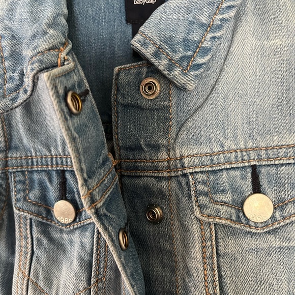 BabyGap Light Wash Denim 1969 Vest Girl Toddler 3 years - Picture 4 of 8